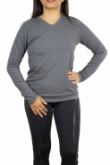 CAMISETA NATURAL ISLAND MANGA LONGA VISCOSE - FEMININA