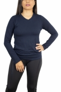 CAMISETA NATURAL ISLAND MANGA LONGA VISCOSE - FEMININA