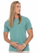 CAMISETA YACHT GOLA CARECA COM BORDADO - MASCULINA