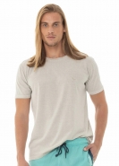 CAMISETA YACHT GOLA CARECA COM BORDADO - MASCULINA